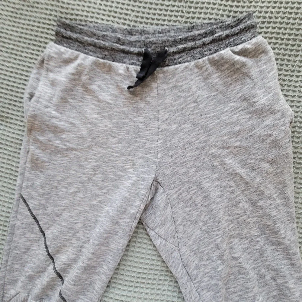 Adidas Jogger‎ Pants Mens Large Gray Space Dye Ankle Zip Athletic Sweatpants